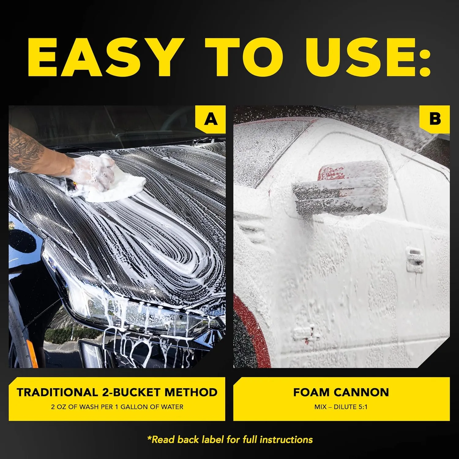 Meguiar's Gold Class Car Wash, Car Wash Foam for Car Cleaning - 1 Gallon Container