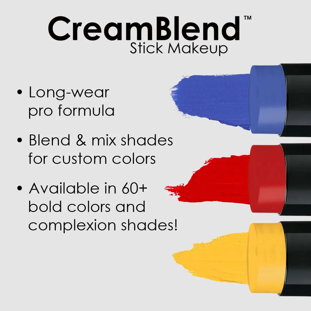 Mehron Makeup CreamBlend Stick | Face Paint, Body Paint, & Foundation Cream Makeup | Perfect for Halloween .75 oz (21 g) (Pastel Purple)