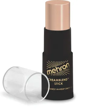 Mehron Makeup CreamBlend Stick, Soft Peach, 0.75 oz (21 g), Cream Face Makeup Stick
