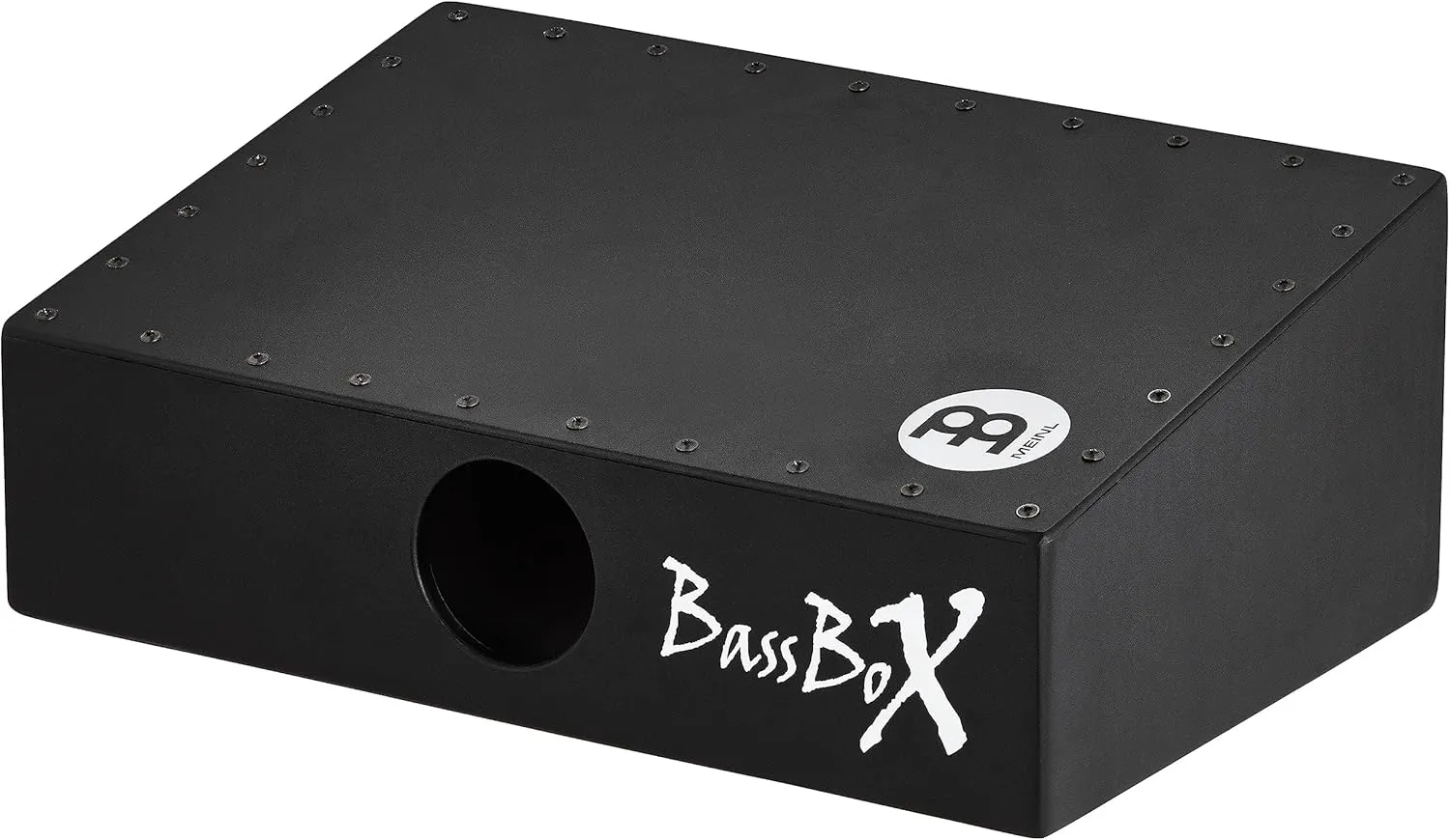 Meinl Percussion BASSBOX Acoustic Cajon Stomp Box with L-Shaped Beater, Black (VIDEO)