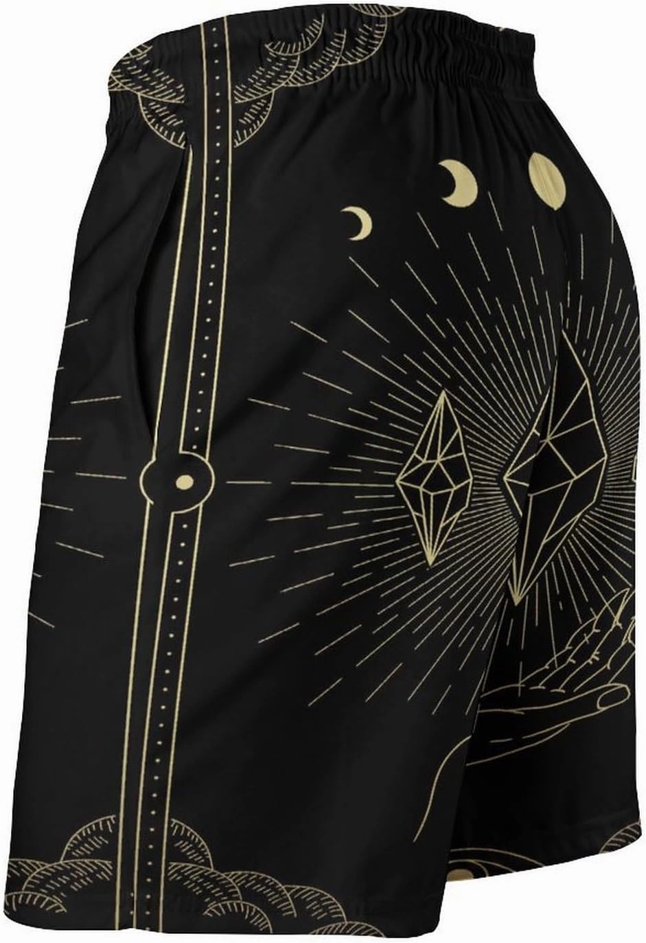 Men's Casual Summer Shorts Compass-Print,