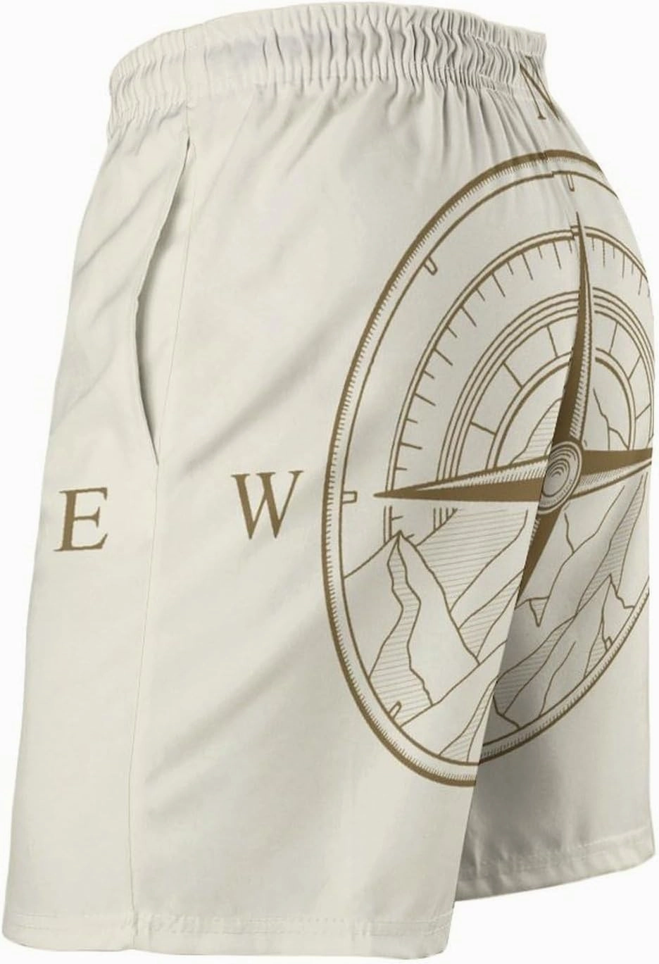 Men's Dragonfly-Moon-print2 Athletic Shorts Drawstring Graphic Shorts,
