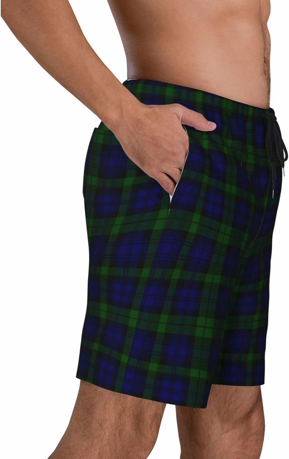 Men's Swim Trunks, Quick Dry Beach Shorts Summer Cool Beach Shorts with Mesh Lining