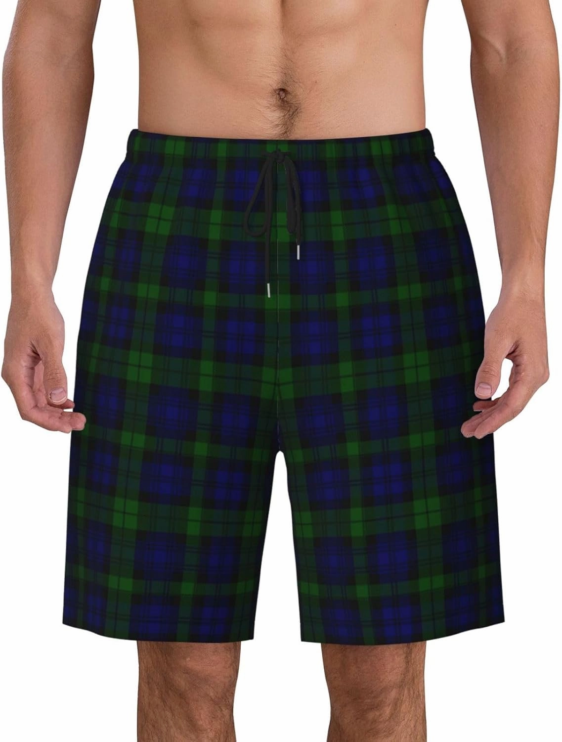 Men's Swim Trunks, Quick Dry Beach Shorts Summer Cool Beach Shorts with Mesh Lining