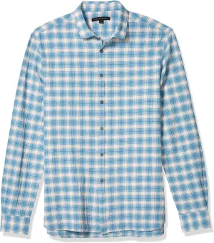 Men's Fulton Slim Fit Long Sleeve Sport Shirt, Clean Front