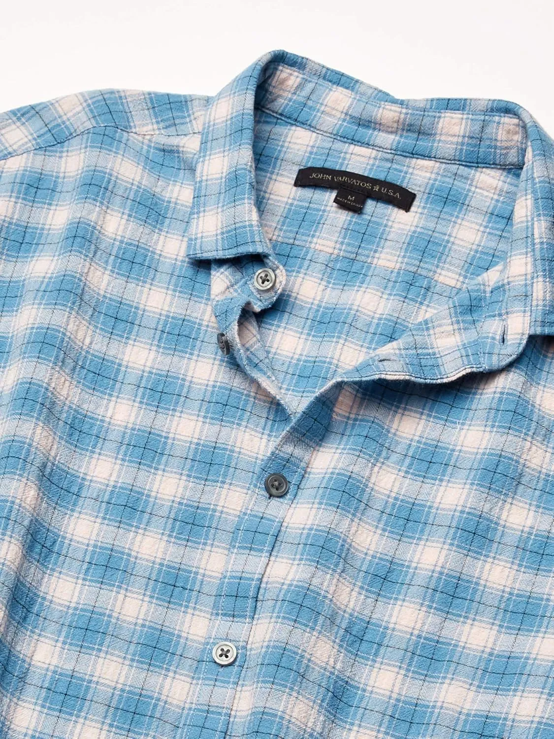 Men's Fulton Slim Fit Long Sleeve Sport Shirt, Clean Front