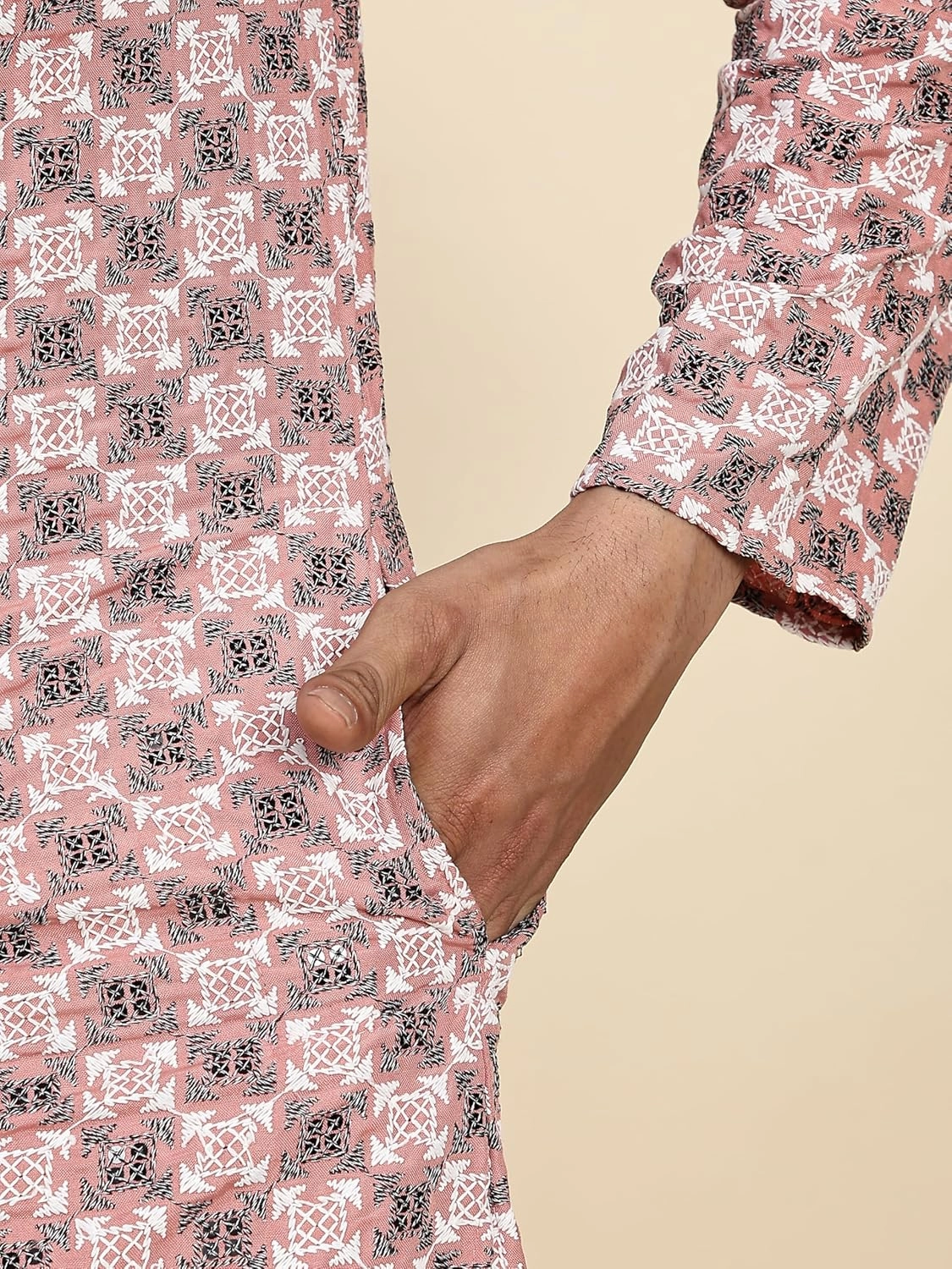 Mens Indian Traditional Cotton Kurta Sets, Men Kurta Set Indian Wedding Dress (A-119)