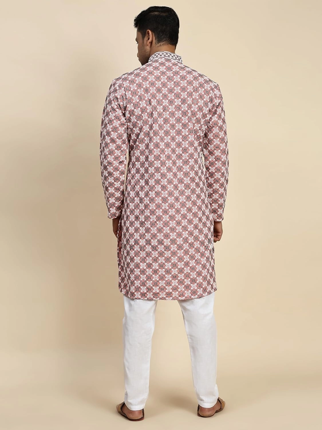 Mens Indian Traditional Cotton Kurta Sets, Men Kurta Set Indian Wedding Dress (A-119)