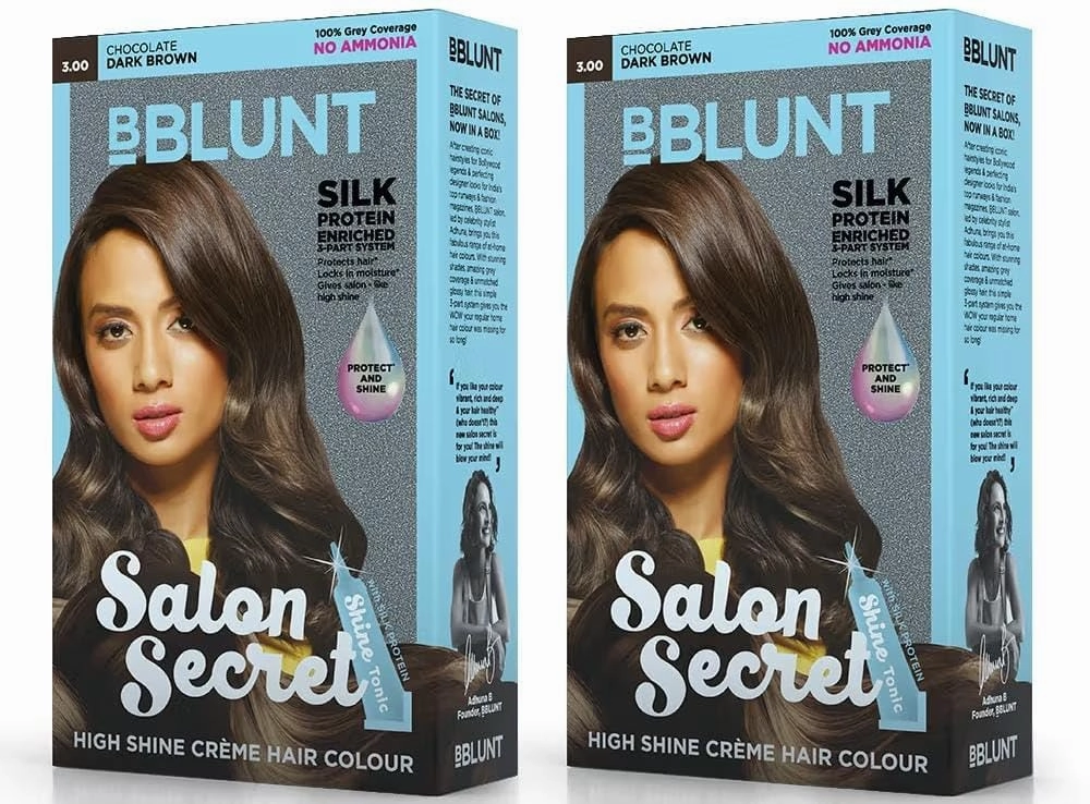 merica mall. Salon Secret High Shine Crème Hair Colour, (100gm) - Chocolate Dark Brown 3 (Pack Of 1) With Shine Tonic, 8ml
