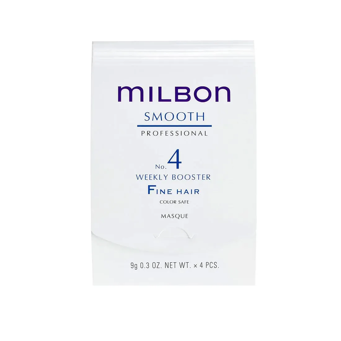 Milbon Smooth No. 4 Weekly Booster - For Fine Hair 4 x 0.3 Fl. Oz. 1 kit