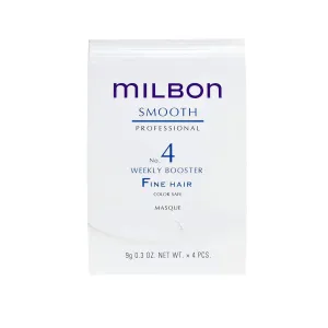 Milbon Smooth No. 4 Weekly Booster - For Fine Hair 4 x 0.3 Fl. Oz. 1 kit