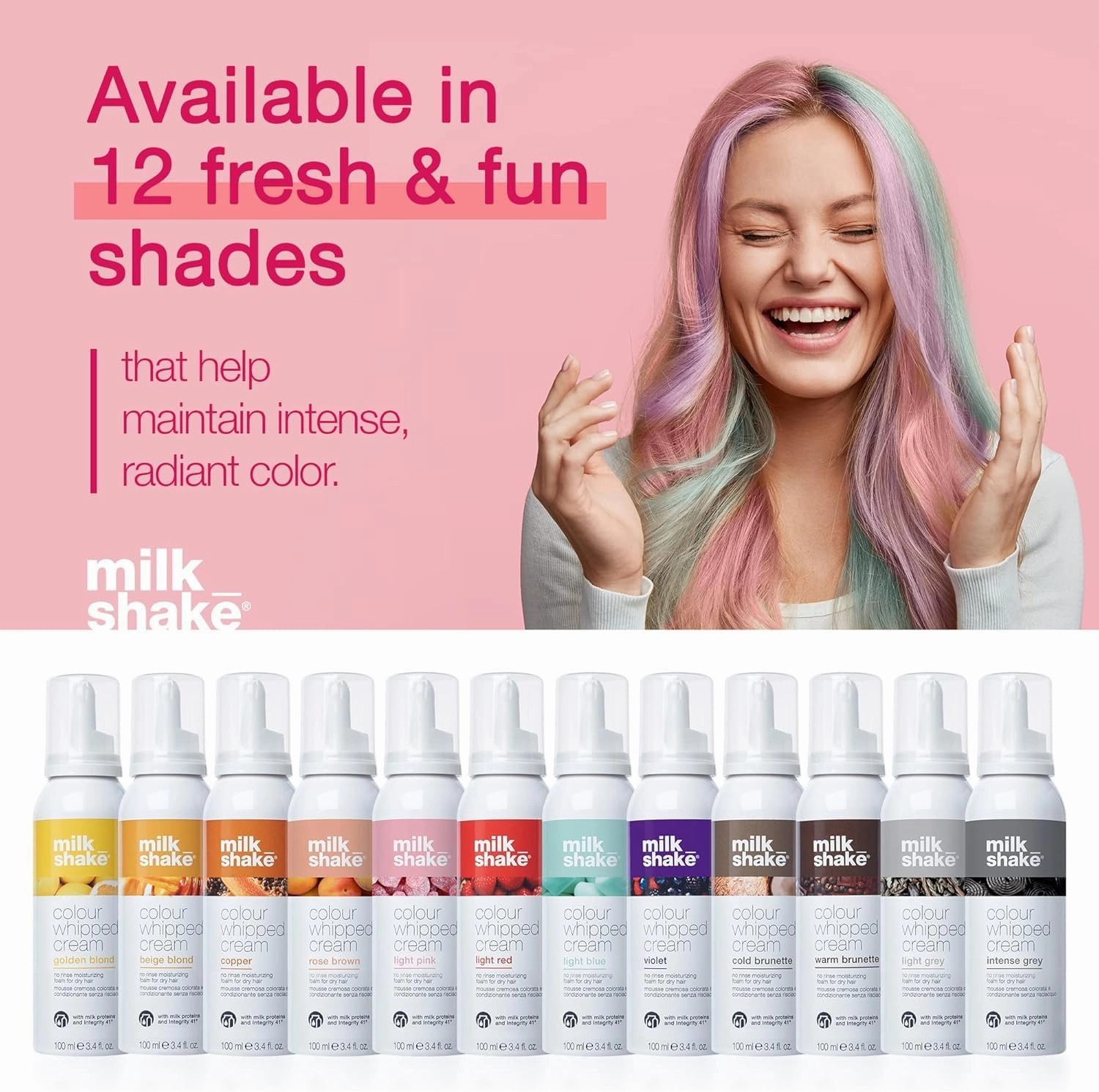 milk_shake Color Whipped Cream Leave In Coloring Conditioner - Provides Temporary Hair Color Tone