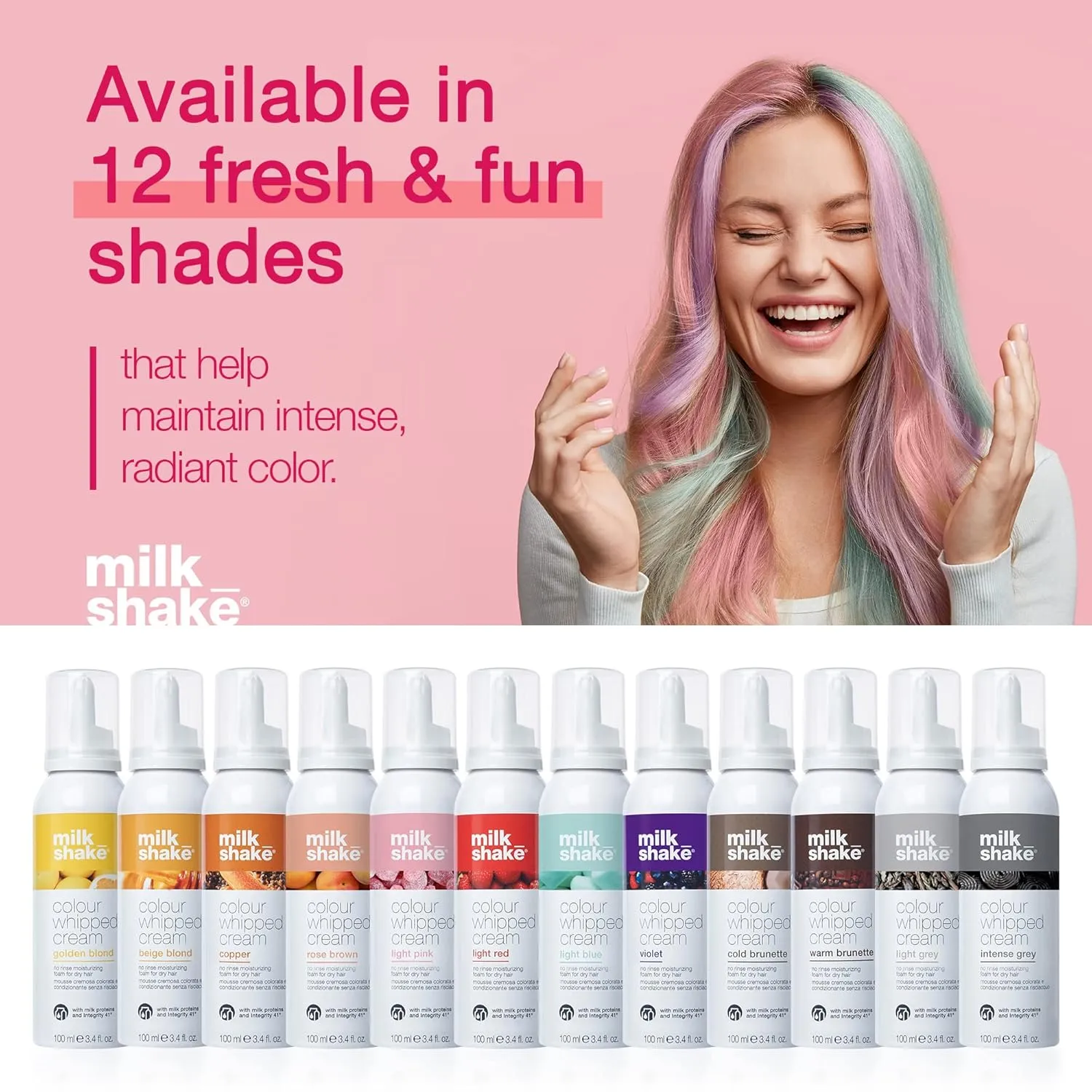 milk_shake Color Whipped Cream Leave In Coloring Conditioner - Provides Temporary Hair Color Tone
