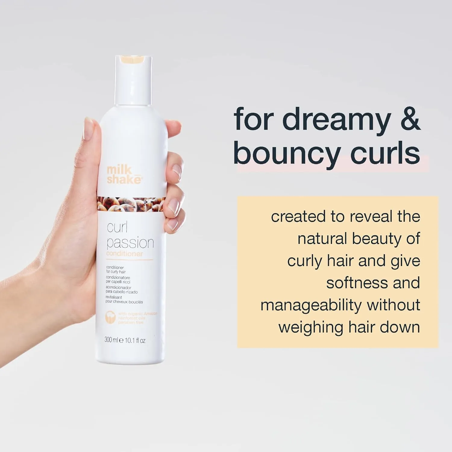 milk_shake Curl Passion Curly Hair Conditioner - Paraben Free Conditioner for Curly Hair