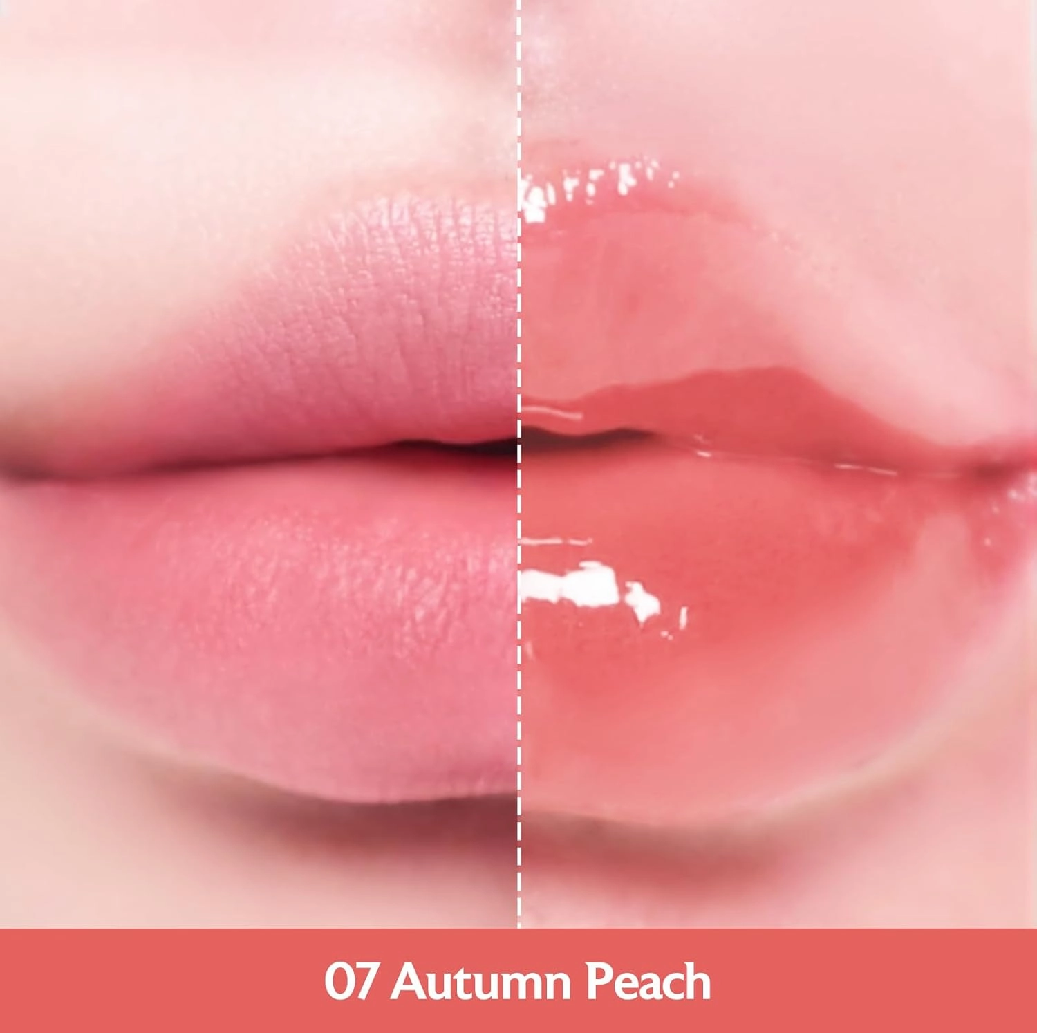 MILKTOUCH Jelly Lip Glow Tint - Hydrating Lip Gloss with Long-Lasting Moisture, Lip Stain, Lightweight, Radiant Shine, Perfect for Daily Use, Korean Lip Oil (07 Autumn Peach)
