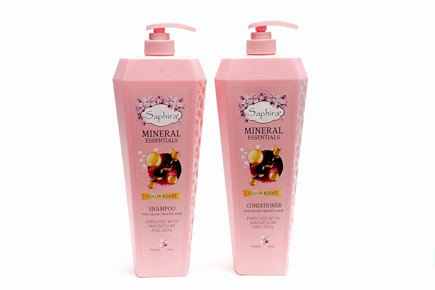 MINERAL ESSENTIALS Color Boost Shampoo and Conditioner Bundle for Color-Treated Hair, Restores, Revives and Protects Dyed Hair, 34 Ounce (Per Bottle)