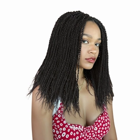 Mini Twist Braided Lace Wig Kinky Twists Wigs for Black Women Lace Front Knotless Braid Dreadlock Synthetic Black Hair 20 Inch