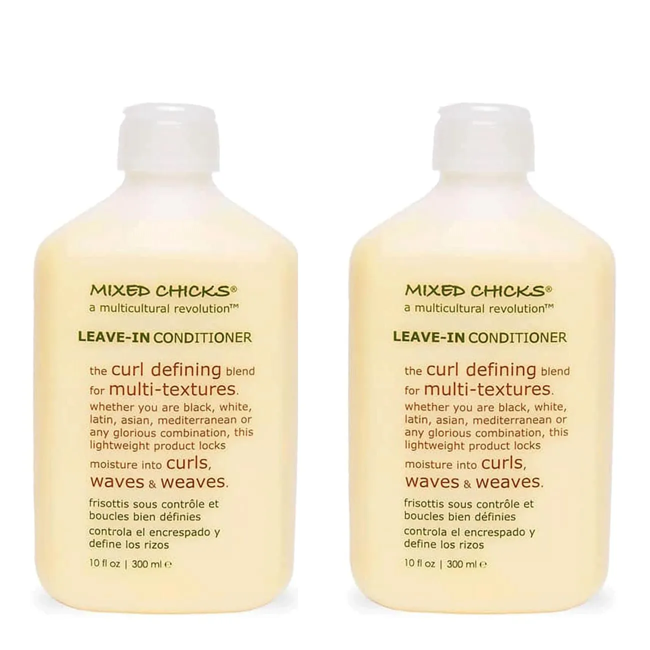 Mixed Chicks Curl Defining & Frizz Eliminating Leave-In Conditioner, Pack of 2, 10 fl.oz Each