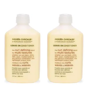 Mixed Chicks Curl Defining & Frizz Eliminating Leave-In Conditioner, Pack of 2, 10 fl.oz Each