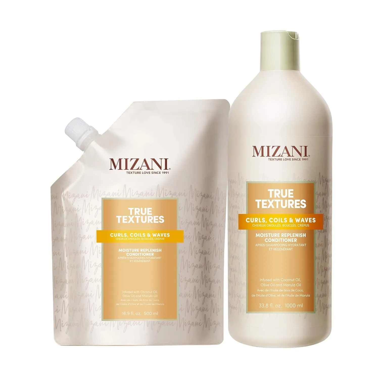 Mizani True Textures Moisture Replenish Conditioner - Moisturizes & Defines Curls, Silicone & Paraben-Free For Curly Hair