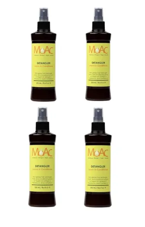MOAC Melaleuca Omega-3 Argan Detangler Leave-In Conditioner 255ml (4 Bottles)FREE! RANDON CUTE HAIR ACCESSORY