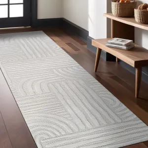 Modern Indoor Rug Orbit 2x7 Area Rugs for Living Room Luxury Kitchen Bedroom Durable Soft Geometric Durable Low and High Pile Stain Resistant Non Shedding Area Carpet 2x7