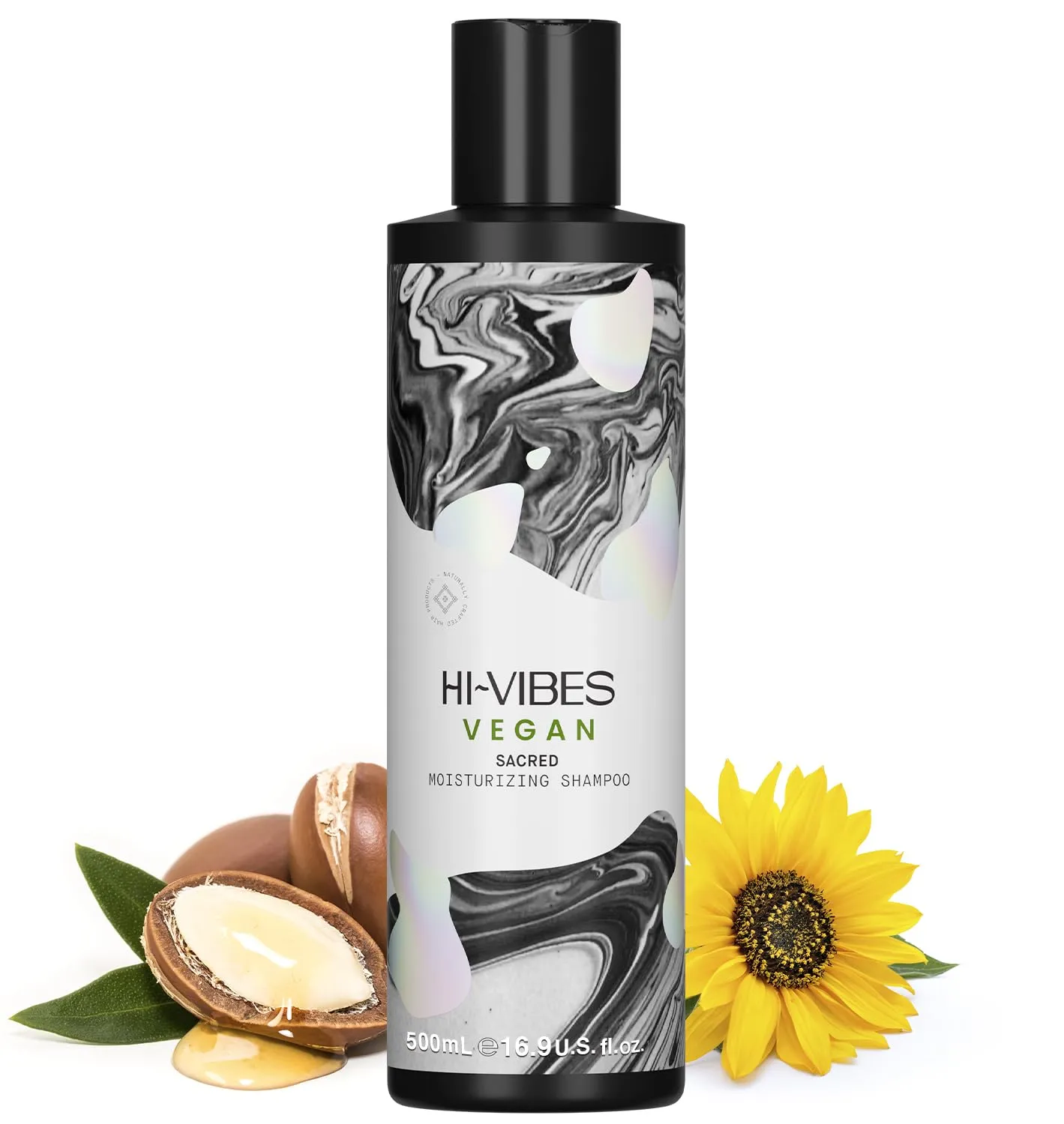 MOEHAIR Hi-Vibes Argan Oil Moisturizing Shampoo | Infused with Sunflower, Avocado Oil | Hydrates & Nourishes Hair | Repairs Damage | Softens Hair | Vegan, Paraben & Sulfate Free (16.9 Oz. Fl)