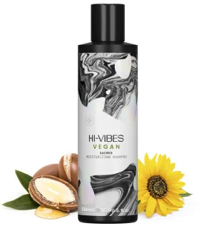 MOEHAIR Hi-Vibes Argan Oil Moisturizing Shampoo | Infused with Sunflower, Avocado Oil | Hydrates & Nourishes Hair | Repairs Damage | Softens Hair | Vegan, Paraben & Sulfate Free (16.9 Oz. Fl)