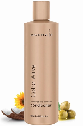 MOEHAIR Color Alive Conditioner | Hydrating & Nourishing | Conditioner for Color Treated Hair | Paraben & Sulfate-Free Conditioner | Reduces Scalp Dryness | Softens & Detangles Hair (12 Fl. Oz)
