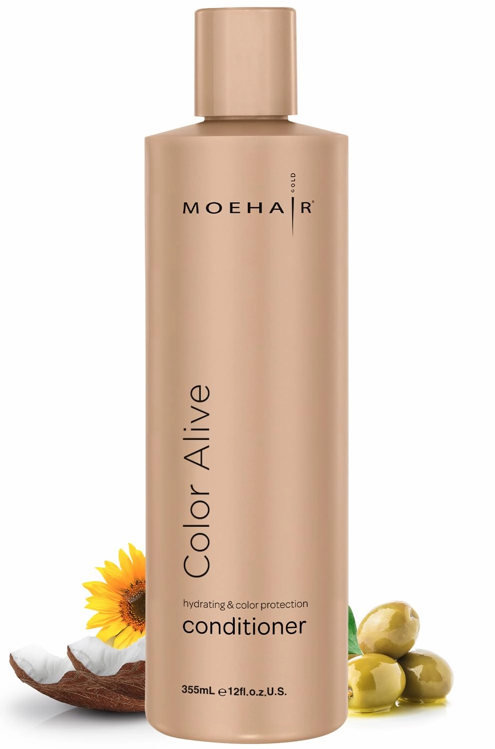 MOEHAIR Color Alive Conditioner | Hydrating & Nourishing | Conditioner for Color Treated Hair | Paraben & Sulfate-Free Conditioner | Reduces Scalp Dryness | Softens & Detangles Hair (12 Fl. Oz)