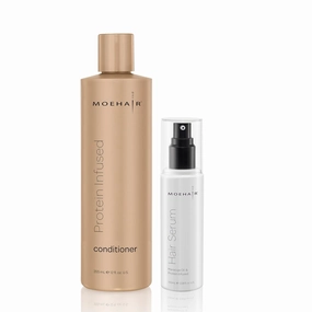 MOEHAIR Pack of Protein Infused Conditioner and Hair Serum | Strengthens and Conditions| Adds Shine and Retains Moisture | Reduces Split Ends | Improves Hair Health | Suitable For All Hair Type