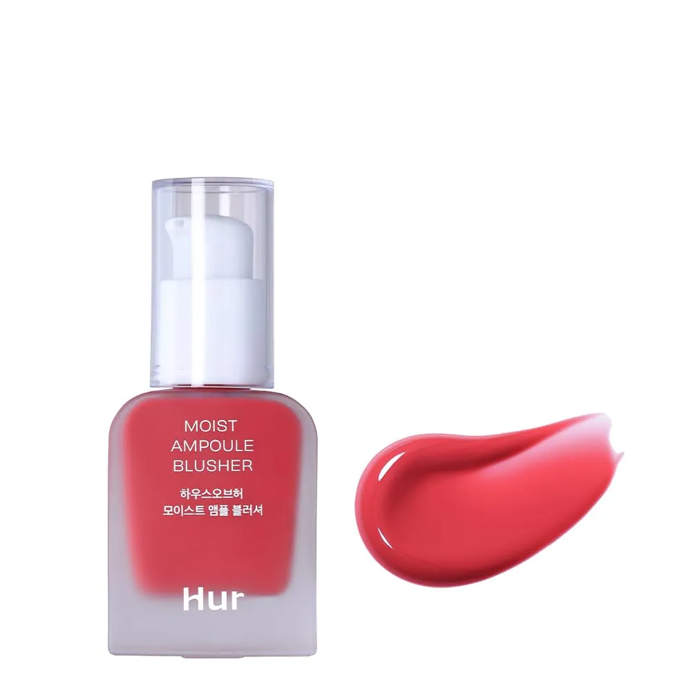 Moist Ampoule Blusher, Buildable Water-based Formula, Infused with over 50% moisture essence, no tackiness, long-lasting moisture, weightless feel (02 Deep Plum, 20ml)
