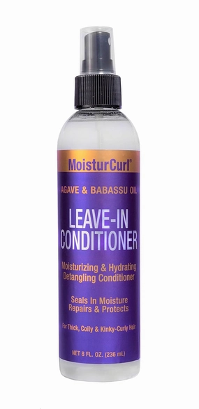 MOISTURCURL Leave-In Conditioner 8oz – Moisturizes, Shines & Defines Curls | Hydrates, Strengthens & Detangles | Vegan & Cruelty-Free for Healthier Hair