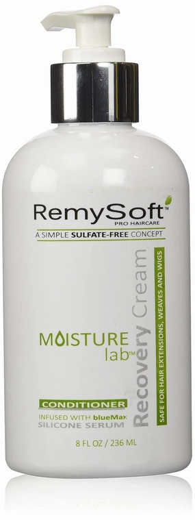 Moisturelab Recovery Cream - Safe for Hair Extensions, Weaves and Wigs - Salon Formula Conditioner 8oz - Gentle Sulfate-free Lather