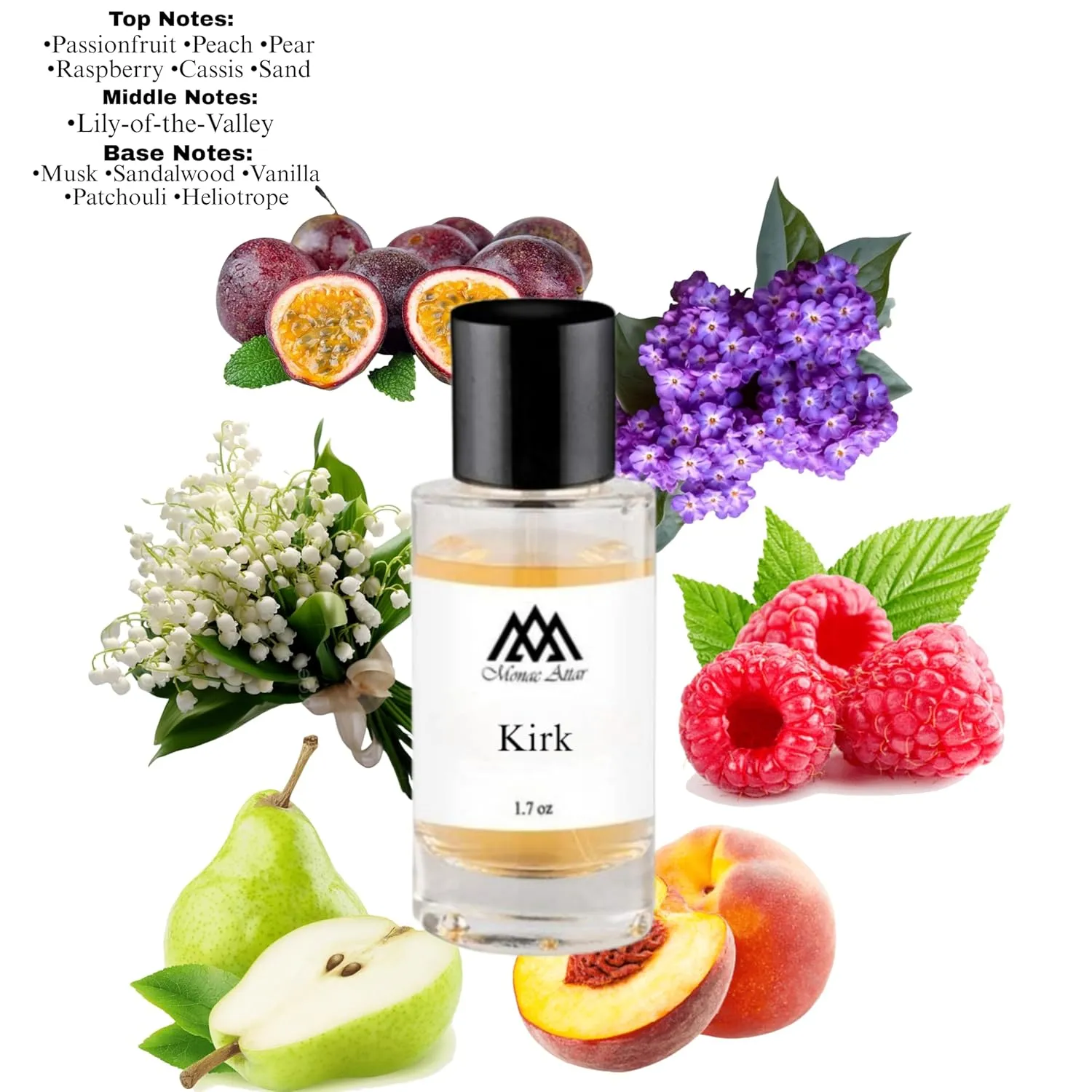 Monac -Tiziianna Terennzii Collection - Eau de Parfum - 50 Ml 95%-99.9% similar, Long Lasting 8-15 hours, Premium Quality Ingredients (Kirk Inspired by Kirke (u))