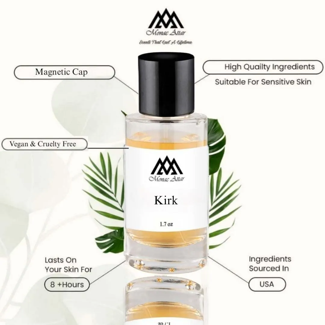 Monac -Tiziianna Terennzii Collection - Eau de Parfum - 50 Ml 95%-99.9% similar, Long Lasting 8-15 hours, Premium Quality Ingredients (Kirk Inspired by Kirke (u))