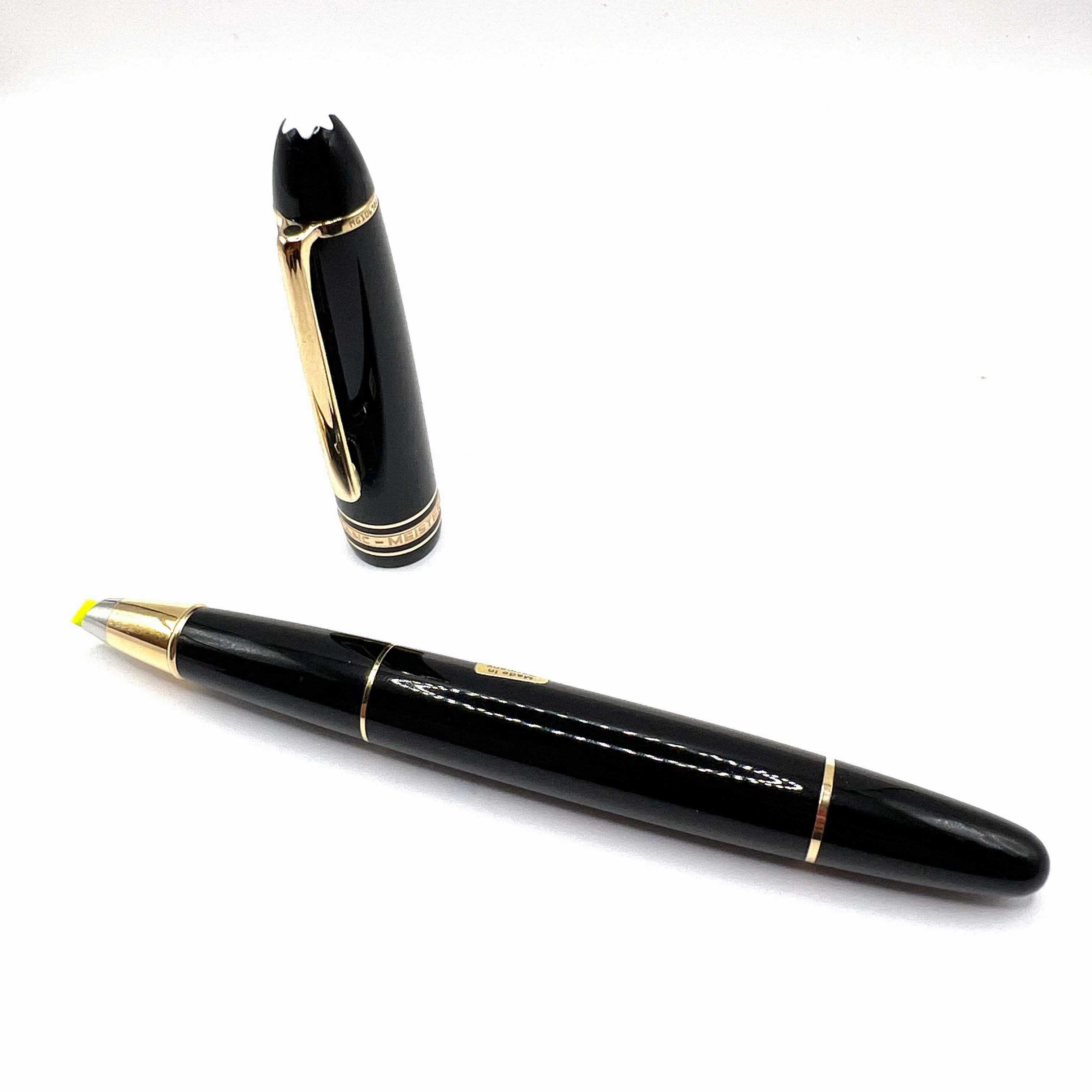 Montblanc Meisterstuck Black Resin #166 LeGrand Highlighter/ Document Marker