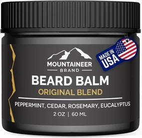 Mountaineer Brand Natural Beard Balm with Original Scent | Scents Inspired by Nature | Beard Butter for Men | Leave in Condidtioner | Hydrates, Softens and Tames | Made in West Virginia | 2oz