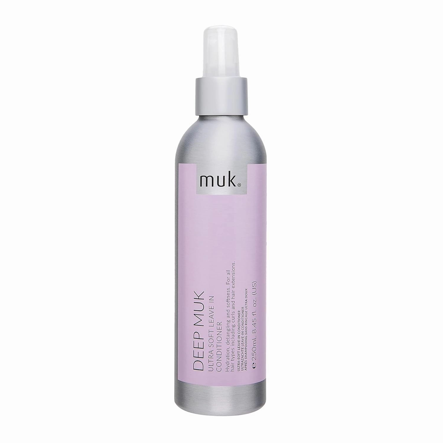 MUK. Deep Ultra Soft Leave In Conditioner - Hydrating Hair Conditioner Detangles, Nourishes & Tames Frizz. Leave in Conditioner Spray with Weightless Formula for Soft, Shiny Hair, 250ml
