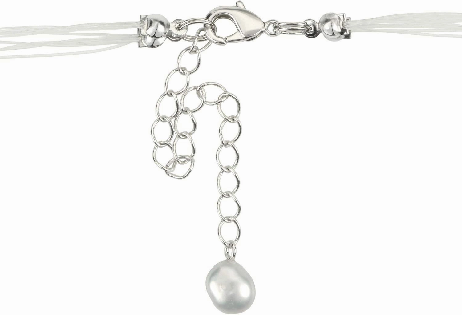 Multi 12 Strand Freshwater Floating Cultured Pearl Necklace