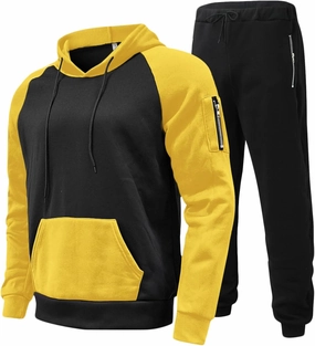Muscularfit Mens Big and Tall Hoodies Pullover Color Block Long Sleeve Gym Workout Hoodies Casual Lightweight Sweatshirt 2023