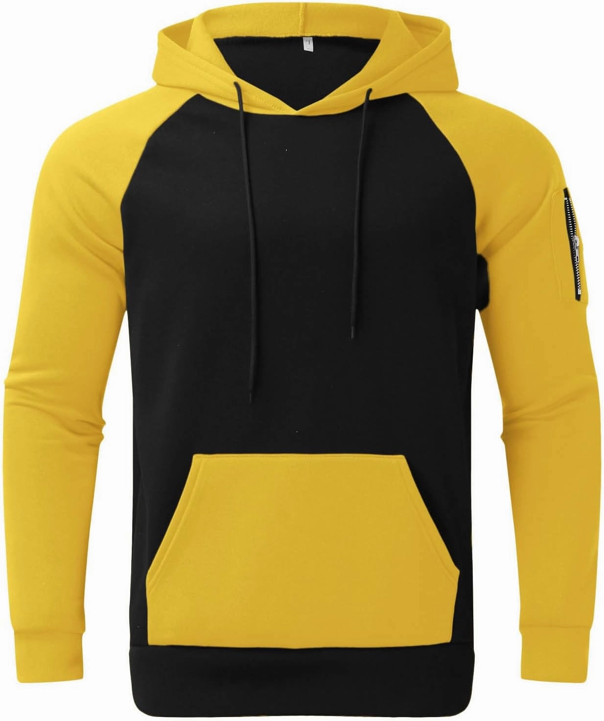 Muscularfit Mens Big and Tall Hoodies Pullover Color Block Long Sleeve Gym Workout Hoodies Casual Lightweight Sweatshirt 2023
