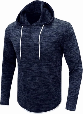 Muscularfit Workout Sweatshirts for Men Loose Fit Long Sleeve Cotton Hoodies Pullover Casual Lightweight Gym Athletic Hooded