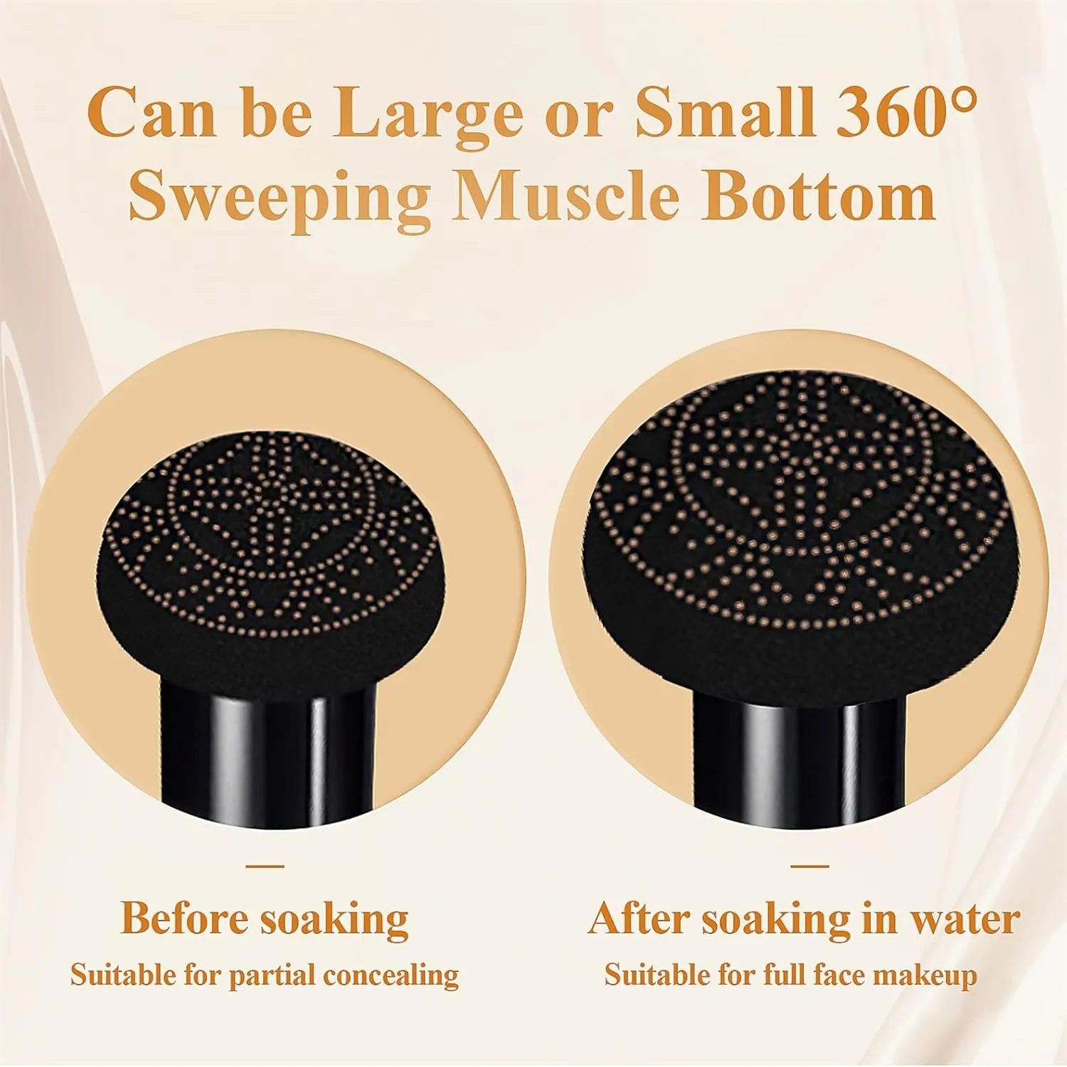 Mushroom Head Air Cushion CC Cream - BB Cream Face Makeup Foundation for Mature Skin Moisturizing Concealer Brighten Long-Lasting, Even Skin Tone for All Skin Types (2PCS Medium Deep)
