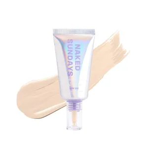 Naked Sundays BeautyScreen SPF 50 Mineral Peptide Foundation Tints, 2-in-1 SPF and Skin Tint, Radiant with Light buildable coverage, infused with Peptides, Acne-Safe (1 Fair Neutral, 1.01 oz)