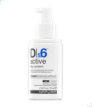 NAPURA D5.6 Anti Dandruff Treatment with Tea Tree Oil, Salicylic Acid and Zinc (2.53 fl oz) - Natural Dry Itchy Scalp Leave In Conditioner Spray for Women and Men