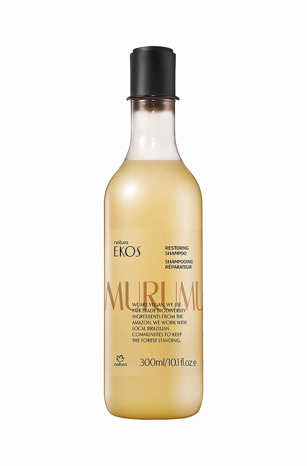 natura - Ekos Murumuru Restoring Shampoo - Anti-Damage - Gently Cleanse & Moisturize Hair - Combat Dryness - Vegan Hair Care - Brazilian Beauty Secrets - Personal & Self Care - 10.1 fl oz (300ml)