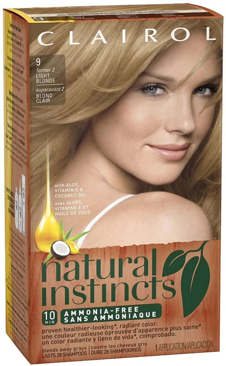 Natural Instincts Non-Permanent Color, 09 Light Blonde 1 ea (Pack of 10)
