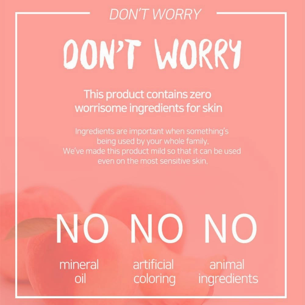 Natural Body Wash 42.3 fl oz, 1.2 kg (Peach)