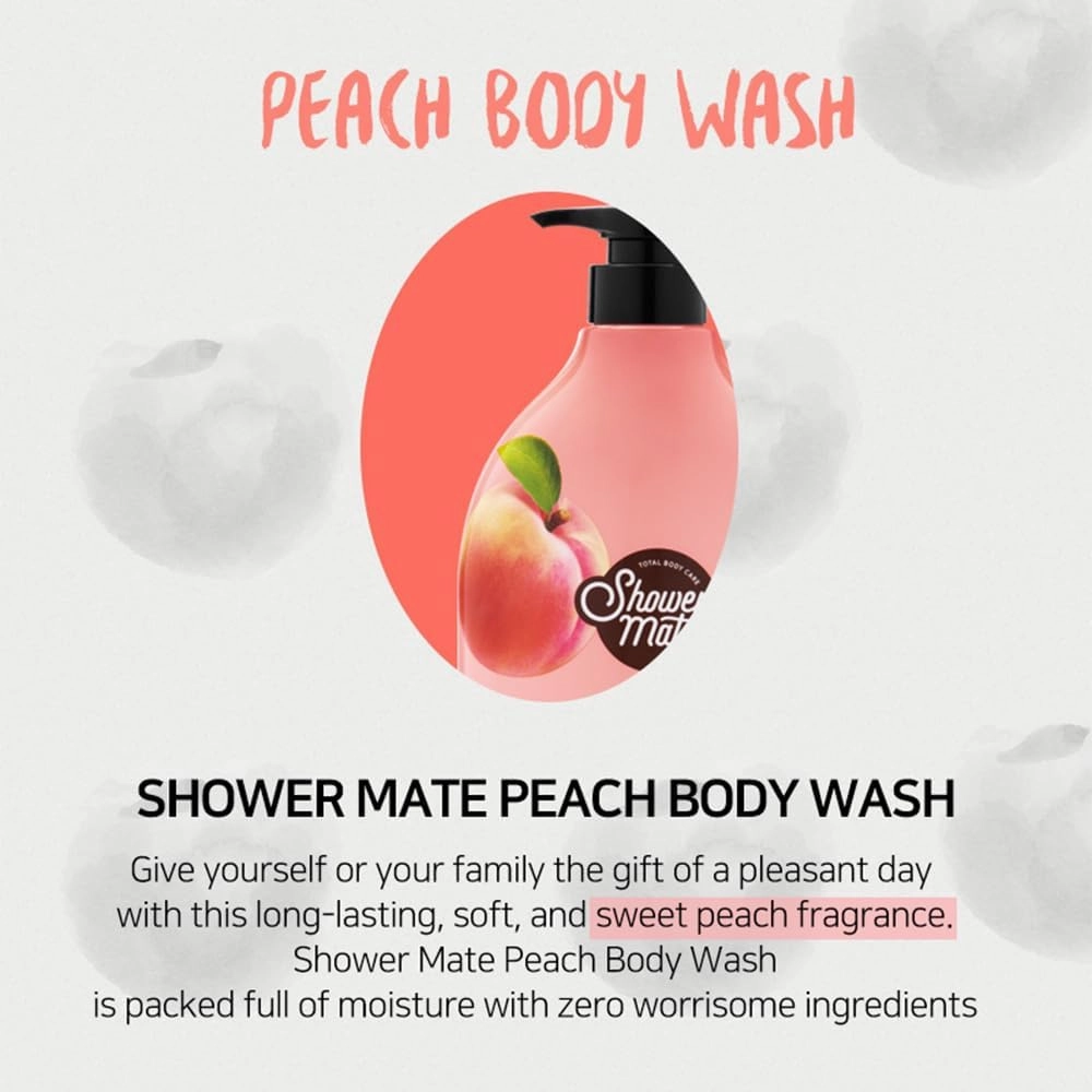Natural Body Wash 42.3 fl oz, 1.2 kg (Peach)